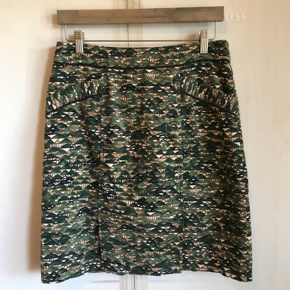 ANTHROPOLOGIE Rolling Slopes Velvety Skirt - Picture 3 of 8